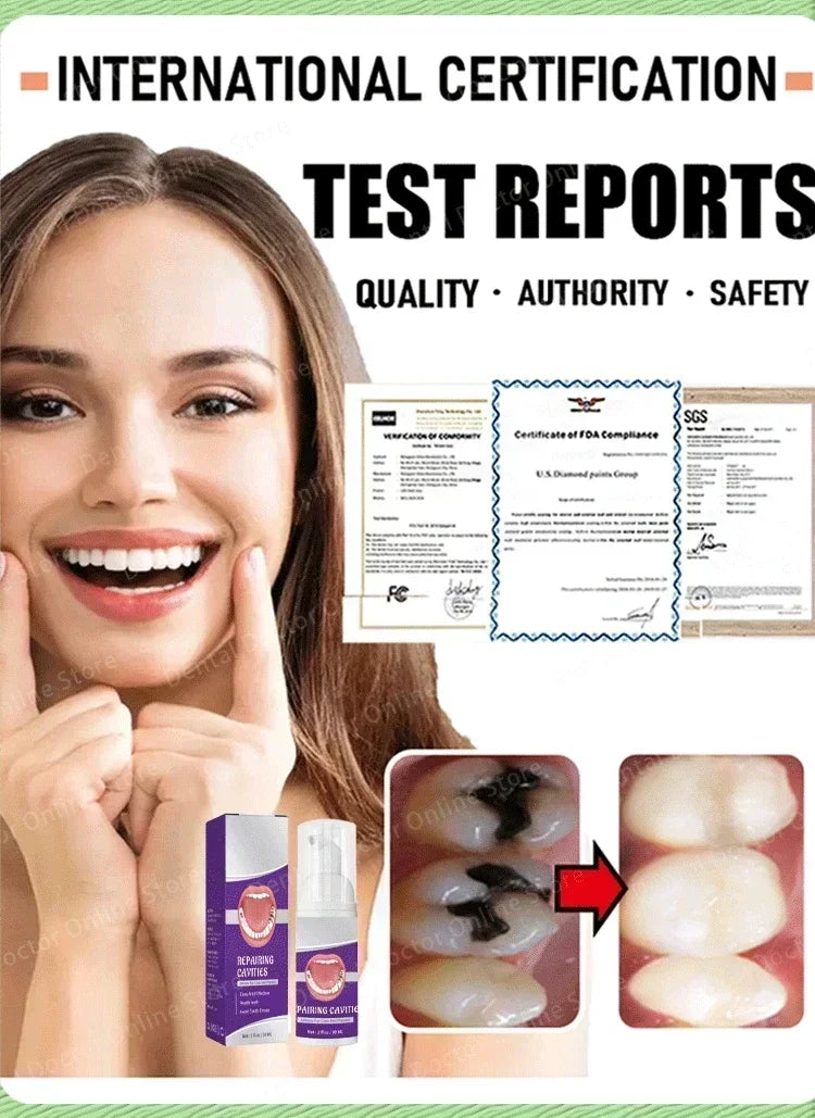 Tidesmit teeth whitening repair gel for cavity protection, plaque removal, and stain-free dental care