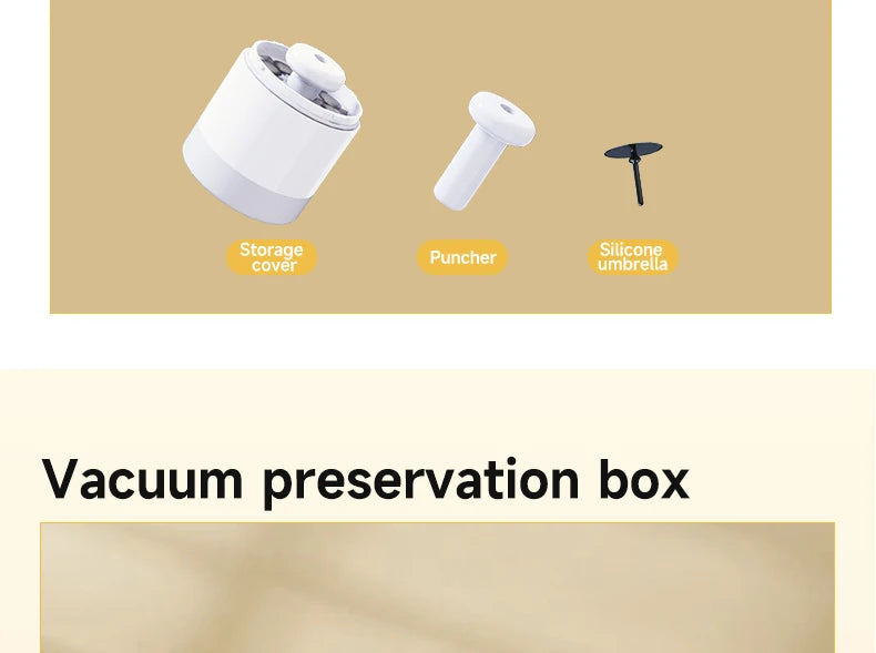 Kitchen Handheld Vacuum Sealer for Food Vaccum Sealing Portable Air Remover for Sous Vide Bags Clothes Storage Bag Containers