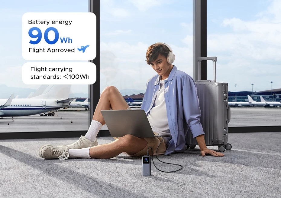 200W High Capacity Power Bank for Laptops and USB-C Devices Tidesmit