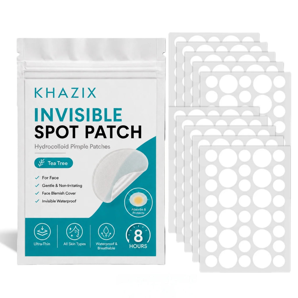 144/360pcs Hydrocolloid Acne Patches,  Original Pimple Patch, Invisible Waterproof, Tea Tree, Overnight Acne Care for Teens Adul