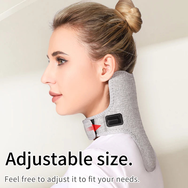 Heated Neck Massager with Red Light Therapy - Portable Muscle Relief Massage Cushion Tidesmit