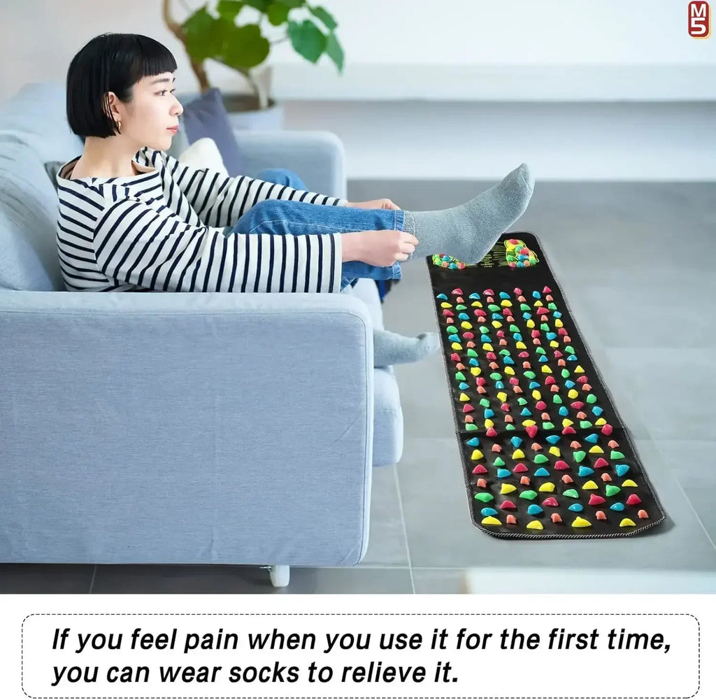 Foot Massage Mat for Reflexology Pain Relief - Tidesmit Home Spa Series Relaxation Treatment Tidesmit