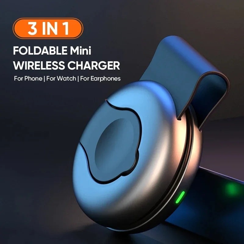 3-in-1 Wireless Charger for iPhone, AirPods, and Apple Watch - Qi Certified Tidesmit