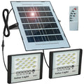 2X LED Solar Lights Outdoor Garden Reflector Buildings Sunlight, IP67 Waterproof Lamp Floodlights, Emergency Lighting Wall Light