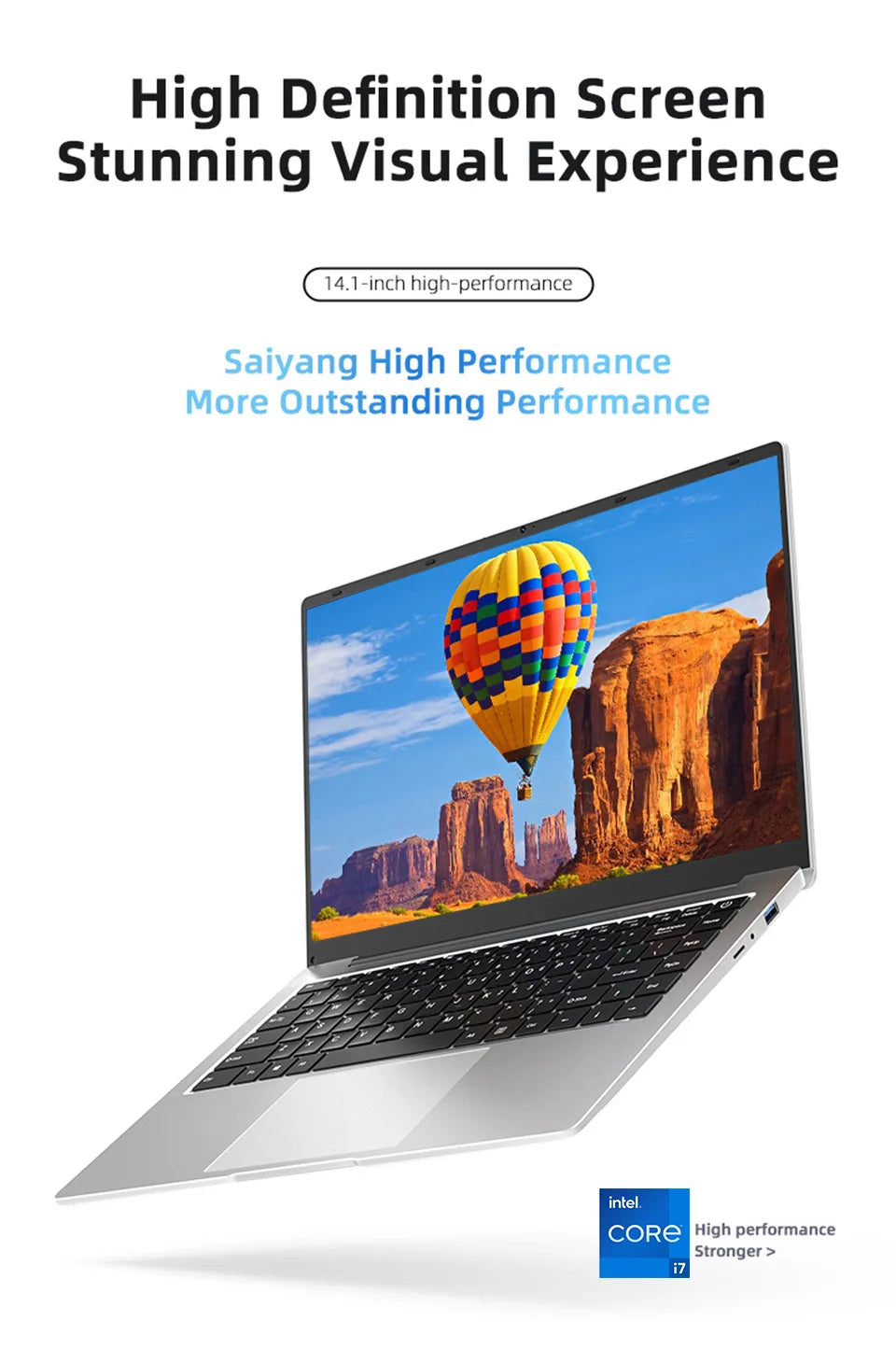 Portable Laptop Computer Windows 11 Intel i7-9850H Intel A3950 Notebook PC Gamer 12GB RAM 512GB 1TB SSD Office Study Computer PC