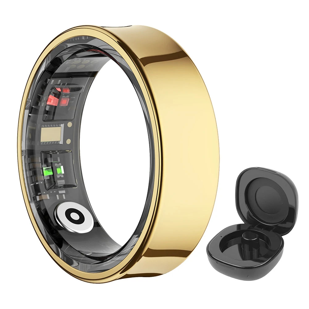 Tidesmit Smart Health Ring - Fitness Tracker with Biometric Sensor Gold UNITED KINGDOM Tidesmit