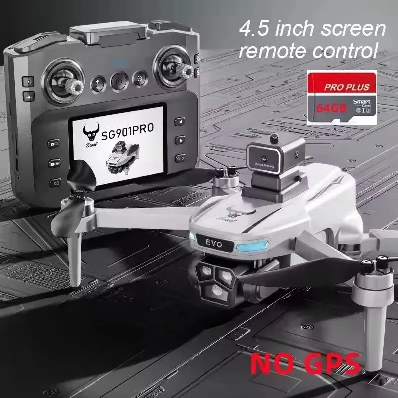 GPS Camera Drone with Obstacle Avoidance - Foldable 8K Quadcopter SG901Pro 64G-NO GPS China Mainland Tidesmit