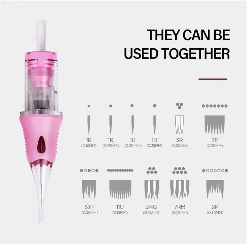Permanent Makeup Needles - Sterile Tattoo Cartridge 10 Pack Permanent Makeup Machines Tidesmit
