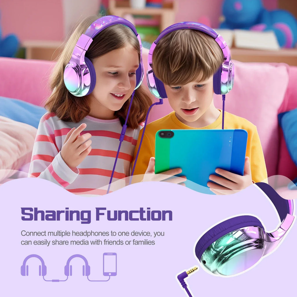 Tidesmit Kids Wired Headphones with Volume Limit and Built-in Mic Tidesmit