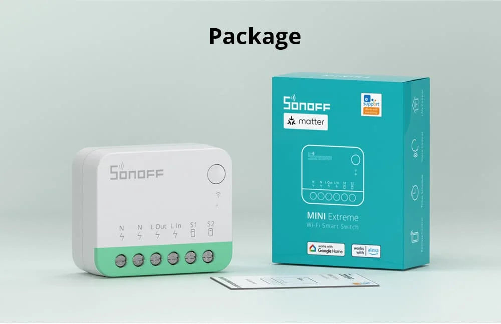 Matter Smart Switch - WiFi Home Automation Module for Energy Saving Tidesmit