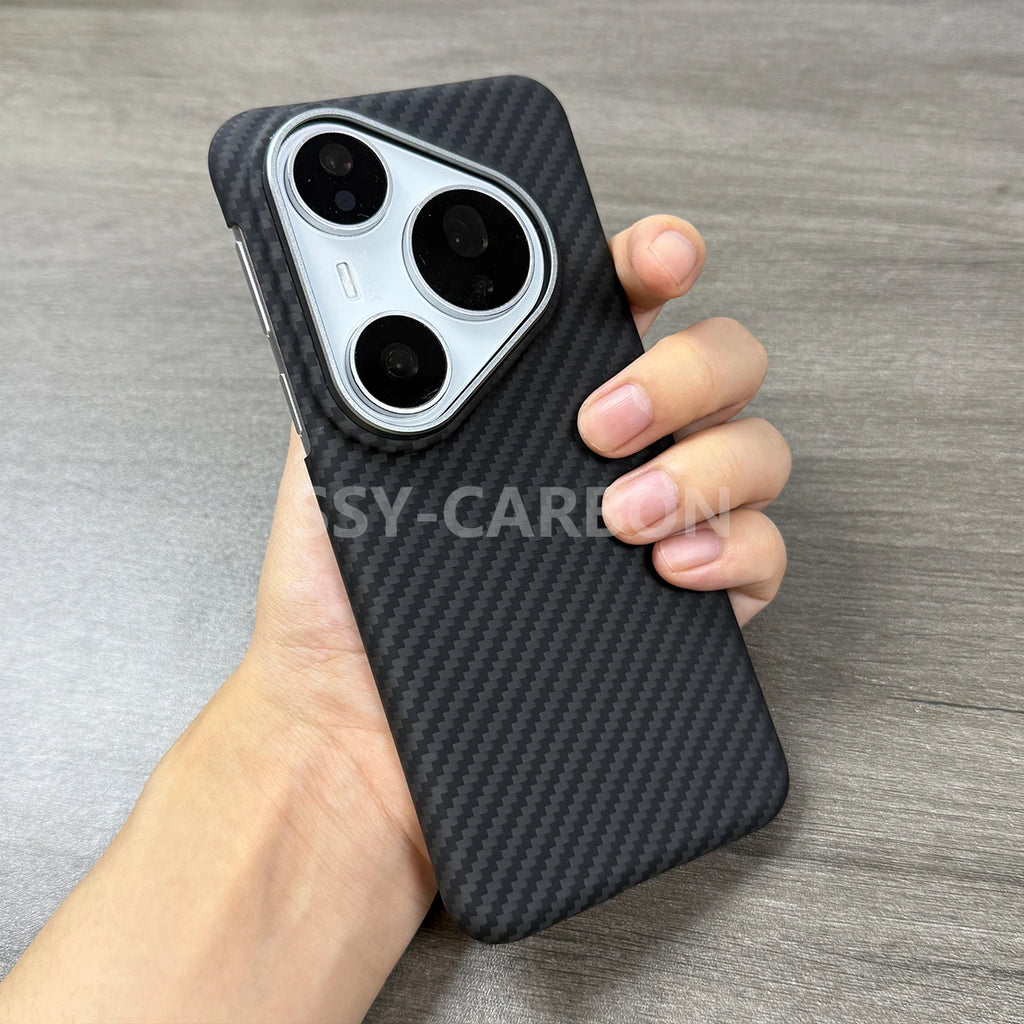 Carbon Fiber Huawei Pura 80 Ultra Case - Slim MagSafe Shock-Absorbing Cover Tidesmit