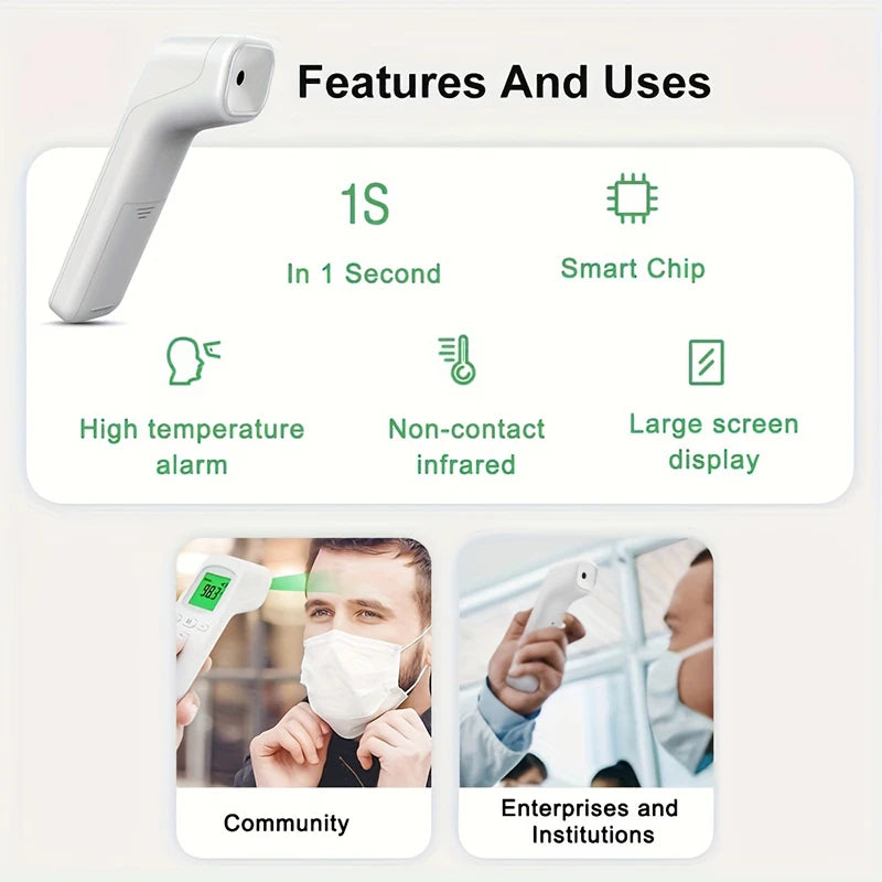 Medical Infrared Forehead Thermometer Backlit Digital Non-contact Laser Household LCD Baby Adult Fever Infant Body