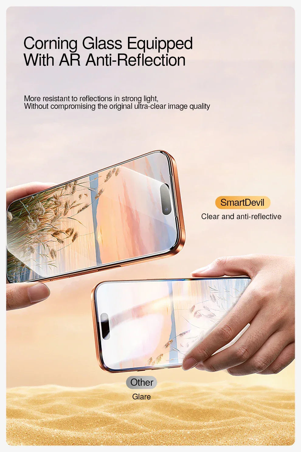 iPhone 17 Pro Max Screen Protector - 9H Tempered Glass HD Anti-Scratch Tidesmit