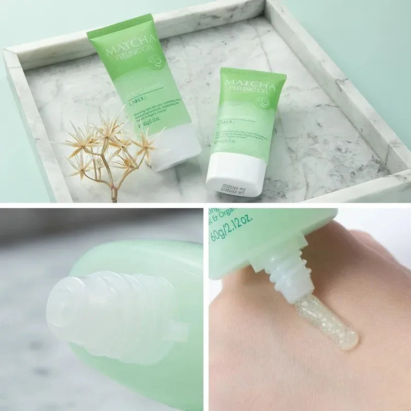Matcha Exfoliating Peeling Gel | Deep Facial Scrub for Glowing Skin Scrubs Treatments Tidesmit
