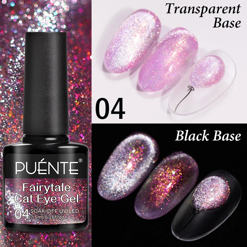 Cat Eye Magnetic Gel Polish 7.5ml - Professional Long-Lasting Nail Art Permanent Makeup Machines Fairytale cat eye 04
