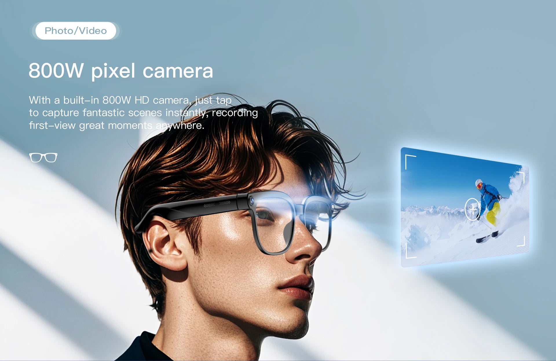 2026 4K 8MP Smart Glasses Men HD Camera 150+Language Translation ChatGPT WIFI Video Recording Bluetooth CallAudio Glasses Women