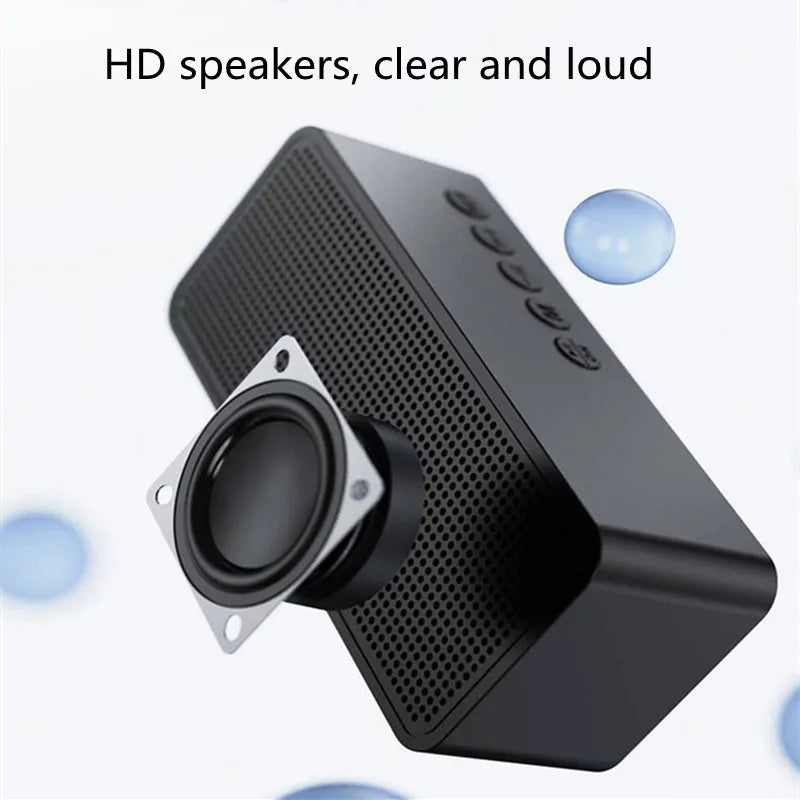 Alarm Clock Portable Bluetooth Speaker Radio FM Subwoofer Wireless Sound Box Music Mini Woofers Caixa De Som Coluna Lamp Bocina