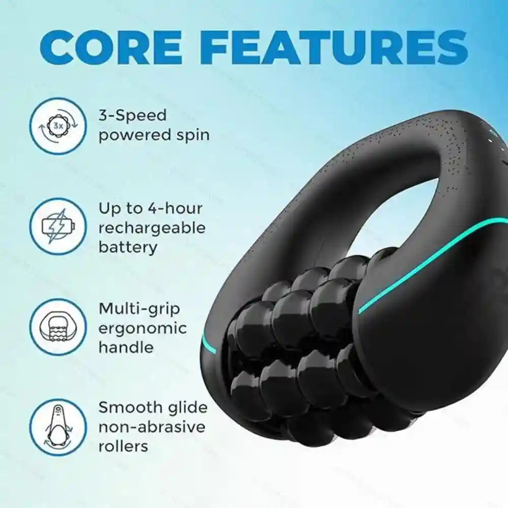 Electric Massage Roller | 3-Speed Vibration Deep Tissue Recovery Massage Roller Tidesmit