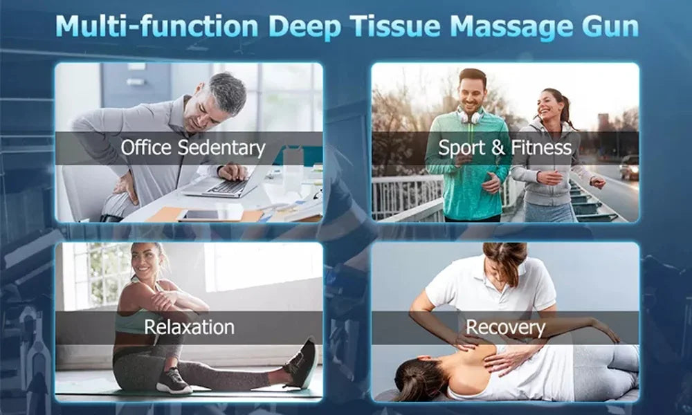 Deep Tissue Massage Gun - Portable Electric Muscle Relief Device Body Shaping Massage Equipment Tidesmit