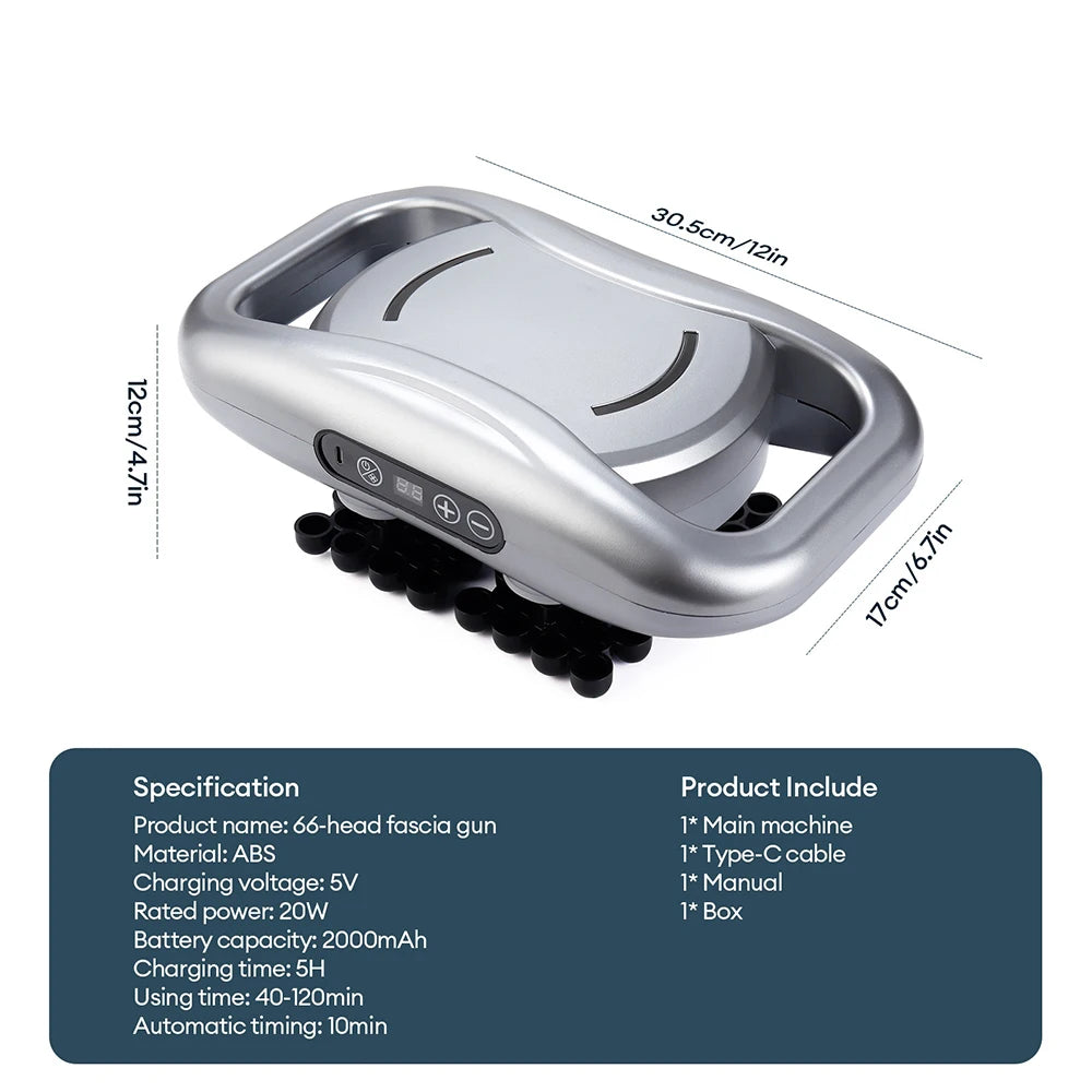 Deep Tissue Massage Gun: Portable Electric Muscle Recovery Massager Back Massage Instrument Tidesmit