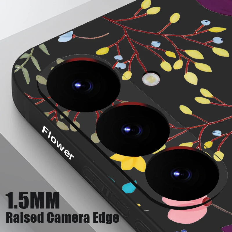Floral Samsung Galaxy S25 Ultra Case | Slim Shock-Absorbing Cover Tidesmit