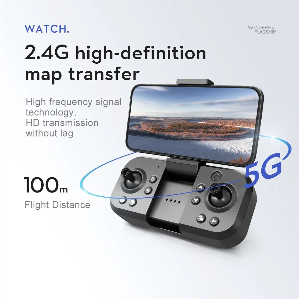 Camera Drone with Obstacle Avoidance - Foldable 8K GPS Quadcopter Tidesmit