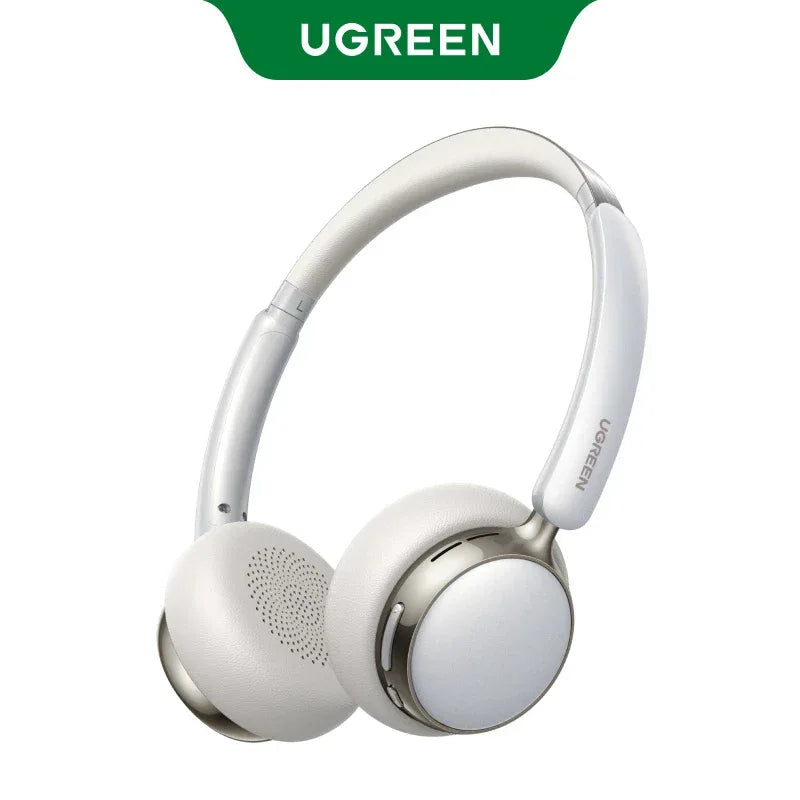 Tidesmit Wireless Headphones with Active Noise Cancelling 3D Audio Silver White Tidesmit