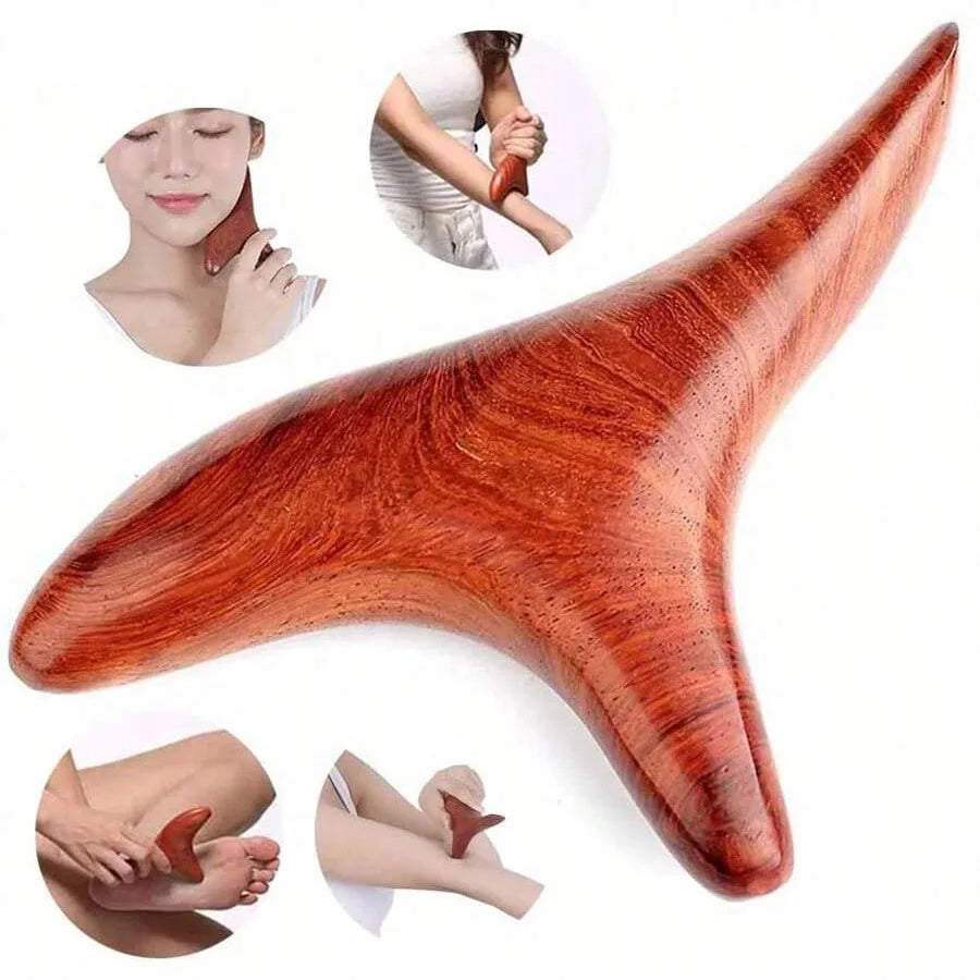 Hand and Foot Massage Stick – Mahogany Reflexology Tool for Stress Relief Relaxation Treatment Tidesmit