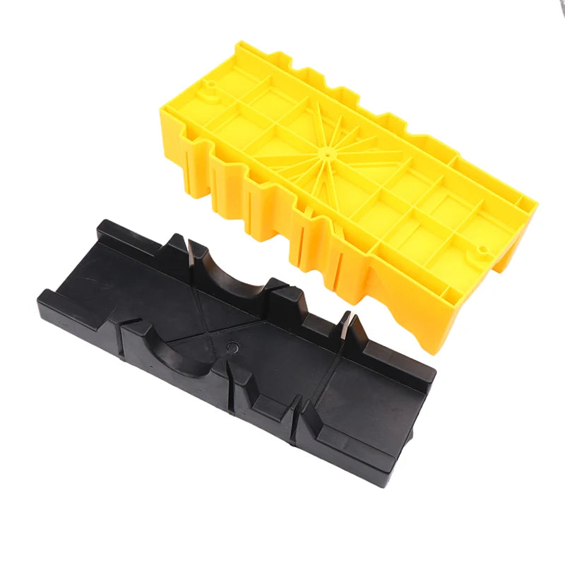 〔Sa〕1Pc 45/90 Degree Wood Cutting Clamping Miter Saw Box Woodworking Angle Cutting For Carpenter Gypsum Oblique Cutting Tool