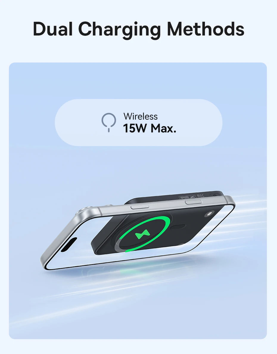 Magnetic 10000mAh Fast Charging Power Bank - PD 30W Travel Battery Tidesmit