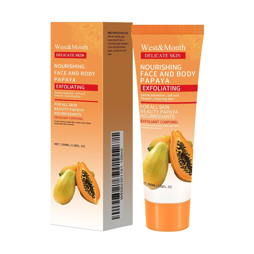 Papaya Exfoliating Gel | Professional Face & Body Brightening Scrub 100ml Scrubs Treatments 100ml boxed Tidesmit