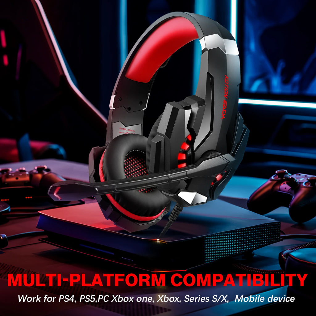 Tidesmit G9000PRO Wired Gaming Headphones - PS5 & PC Noise Cancelling Mic Tidesmit