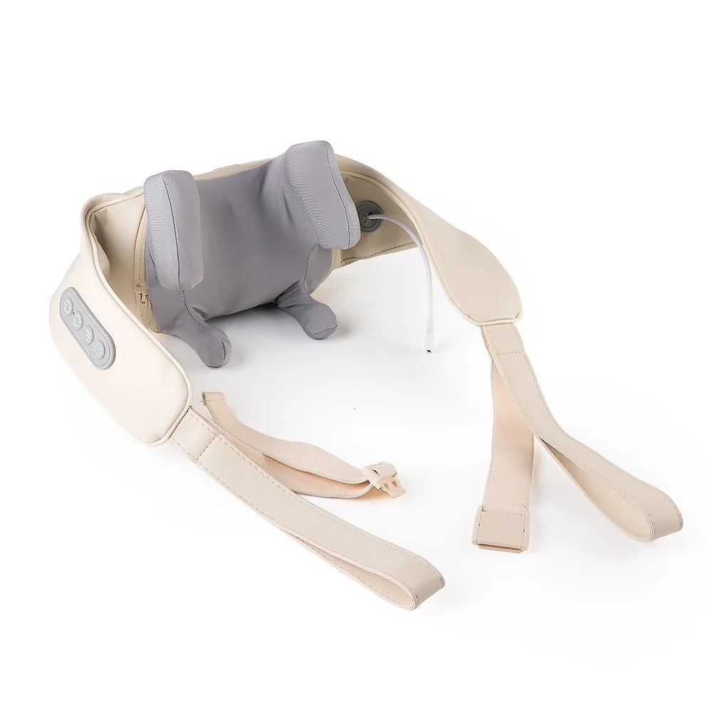 Back Massager Shawl with Heat - Rechargeable Deep Tissue Relief Device Back Massage Instrument Tidesmit