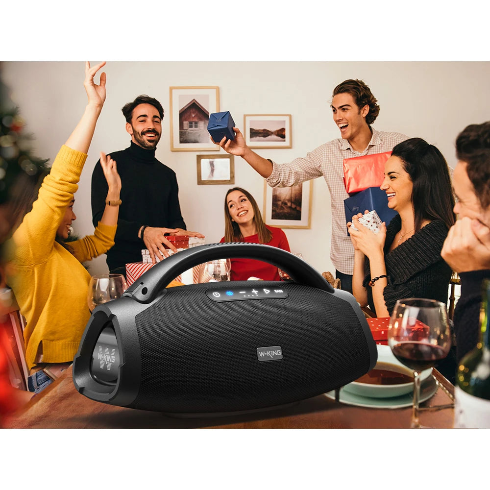 W-KING X20 Portable Bluetooth Speakers, 200W RMS Massive Bass Party Boombox IPX7 Waterproof Speaker Large, Loud Outdoor Boombox