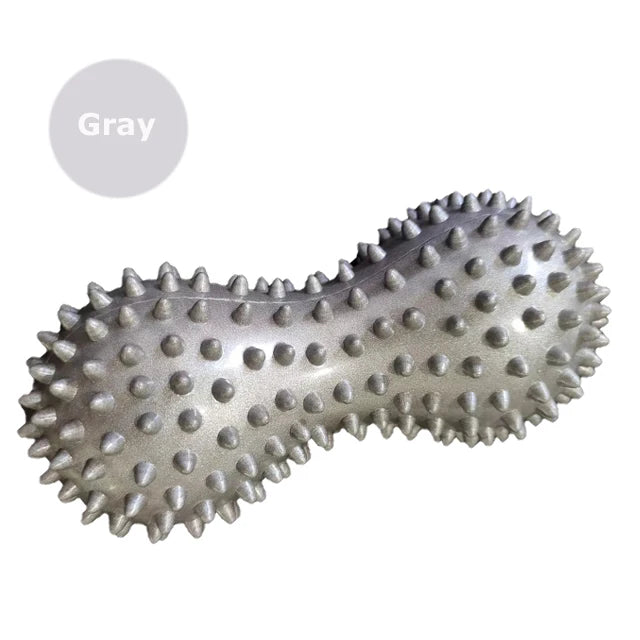 Foot Massage Roller and Spiky Ball Set for Deep Tissue Muscle Relief Body Shaping Massage Equipment Gray Tidesmit