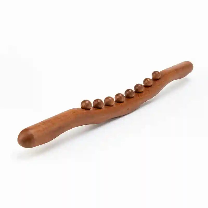 Massage Roller Stick for Deep Tissue Muscle Therapy - Beech Wood Massage Roller Brown Tidesmit