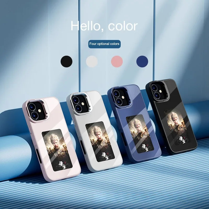 E-Ink Phone Case for iPhone 15 Pro - Customizable Display Shockproof Cover Tidesmit