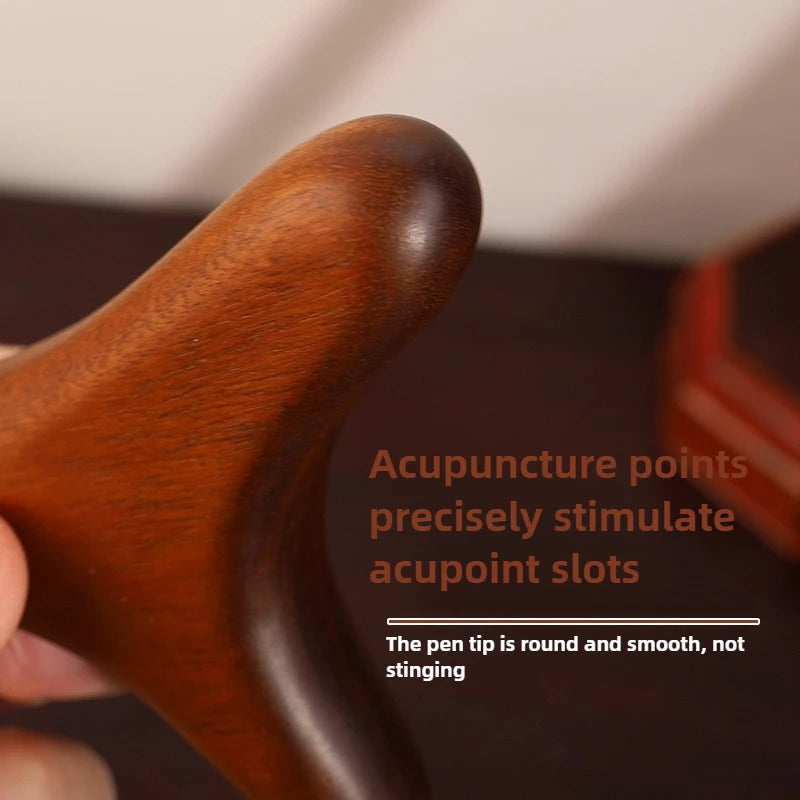 Sandalwood Gua Sha Tool for Back and Neck Muscle Relief by Tidesmit Back Massage Instrument Tidesmit