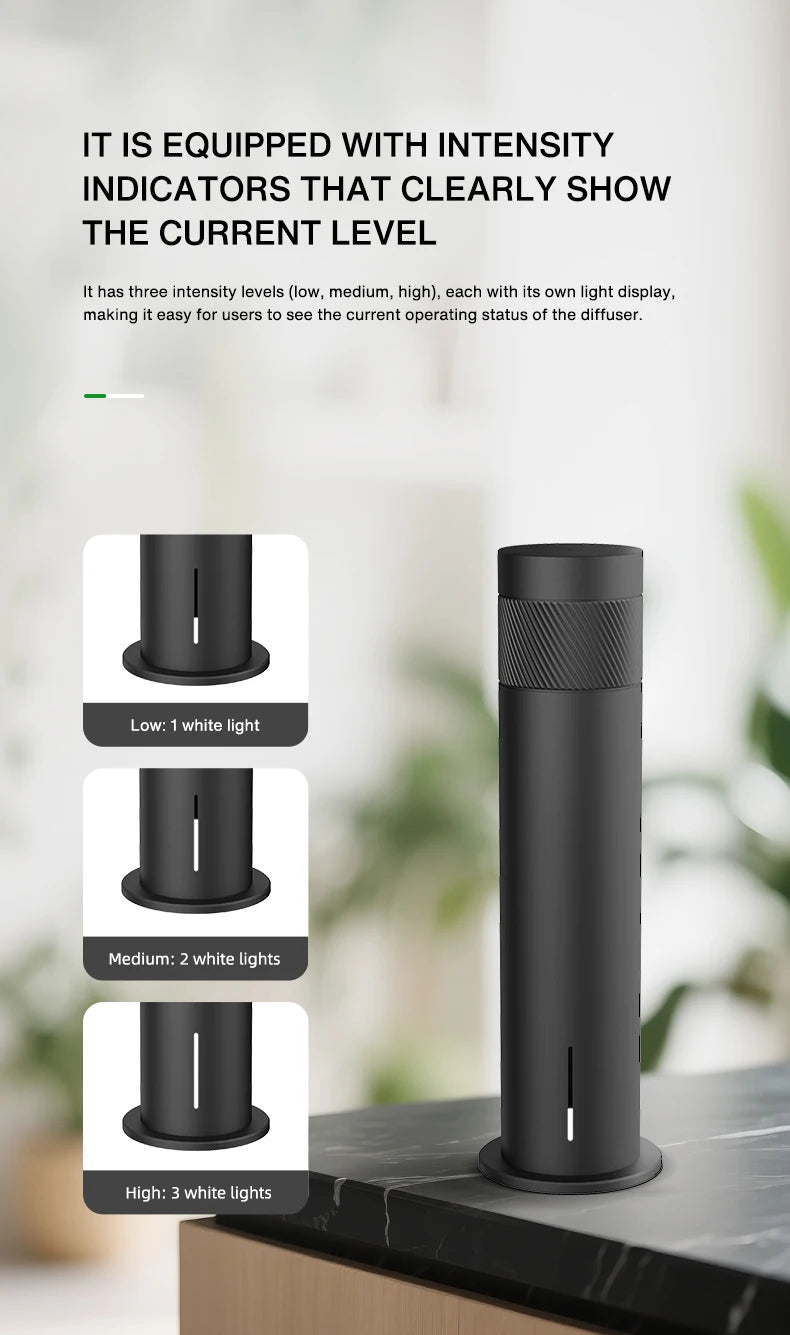 Home Waterless Essential Oil Diffuser Smart Aroma Scent Diffuser APP Control Large Coverage for Hotel Living Room Office Bedroom