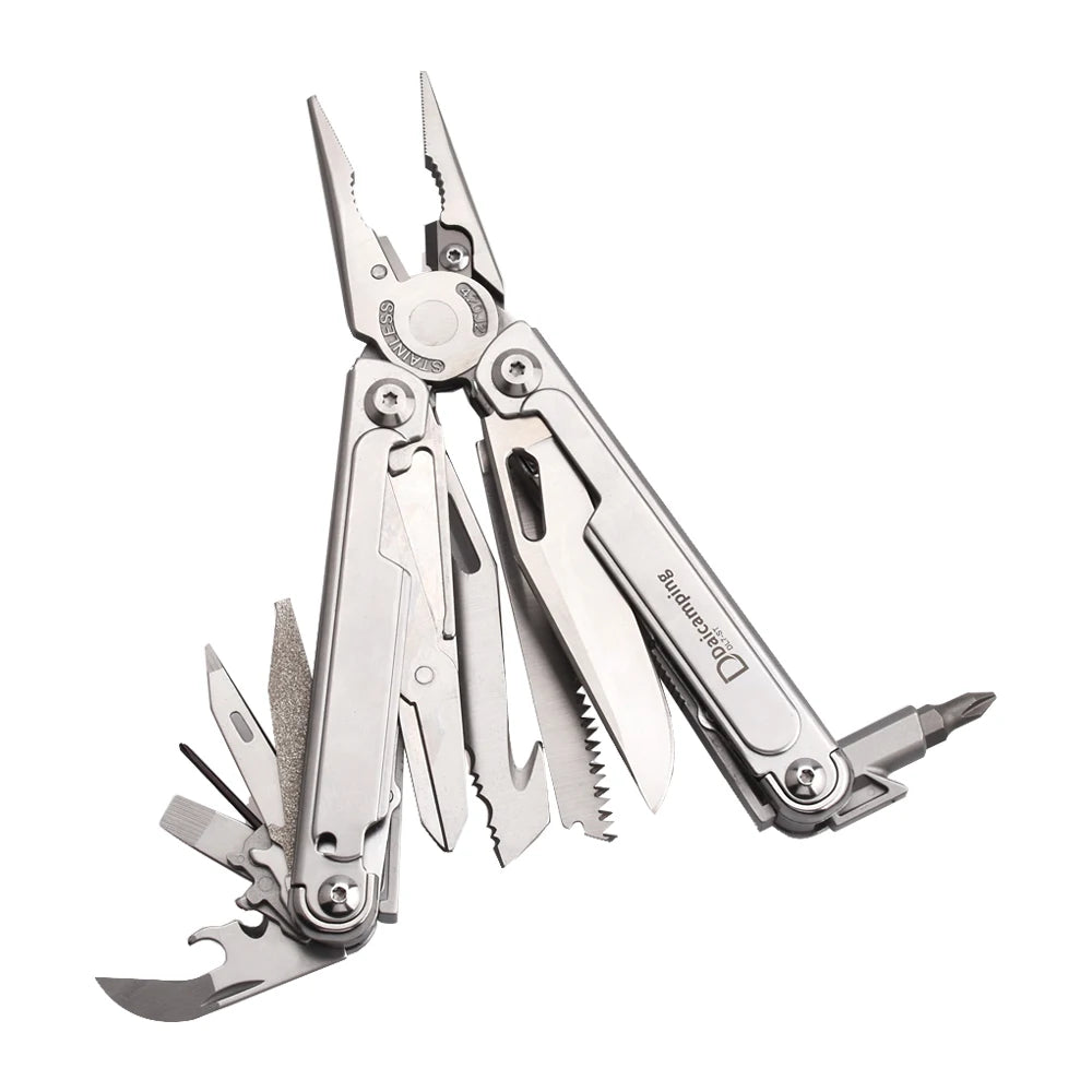 Daicamping DL7 Titanium G10 Stainless Handle Outdoor Camping Folding EDC Multi Tools Pliers Hand Tools Set Multi-tools Kit