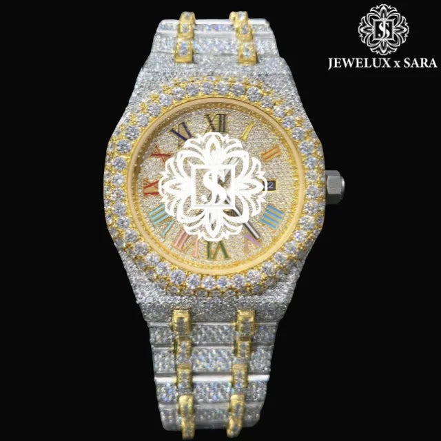 Premium Quality Exclusive Gold Diamond Luxury Watch Water Resistant Automatic Movement Available for Affordable Price from India