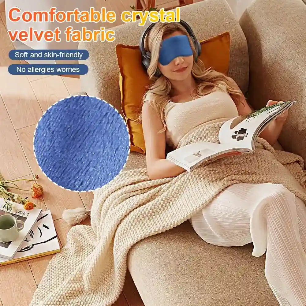 Heated Eye Massager Mask for Eye Strain Relief and Rechargeable Sleep Eye Massage Instrument Tidesmit