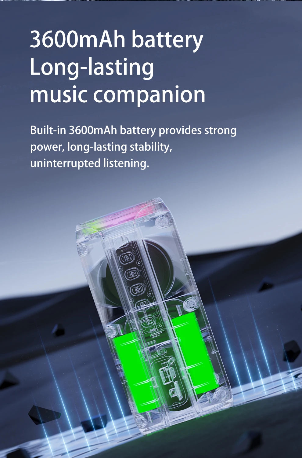 Zealot S32 MAX Outdoor Portable Subwoofer Wireless Speaker,Waterproof IPX 5,Dual Pairing, 3600mAh Battery.