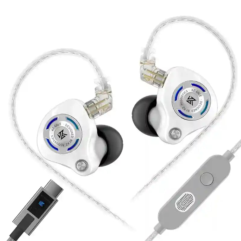 Gaming Earbuds With Mic: Bass Enhanced Wired In-Ear Headset by Tidesmit Gale White EQTYPE-C China Mainland Tidesmit