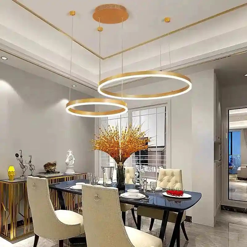 LED Ring Chandelier Modern Pendant Light for Living Room Tidesmit Tidesmit