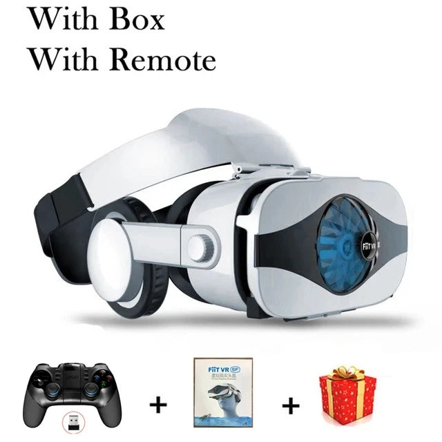 VR Headset for Smartphone – 3D Immersive Glasses with Spatial Audio With Remote C Tidesmit