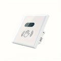 Infrared Sensor Wall Switch Touchless Smart Glass Panel 110V-220V WHITE Tidesmit