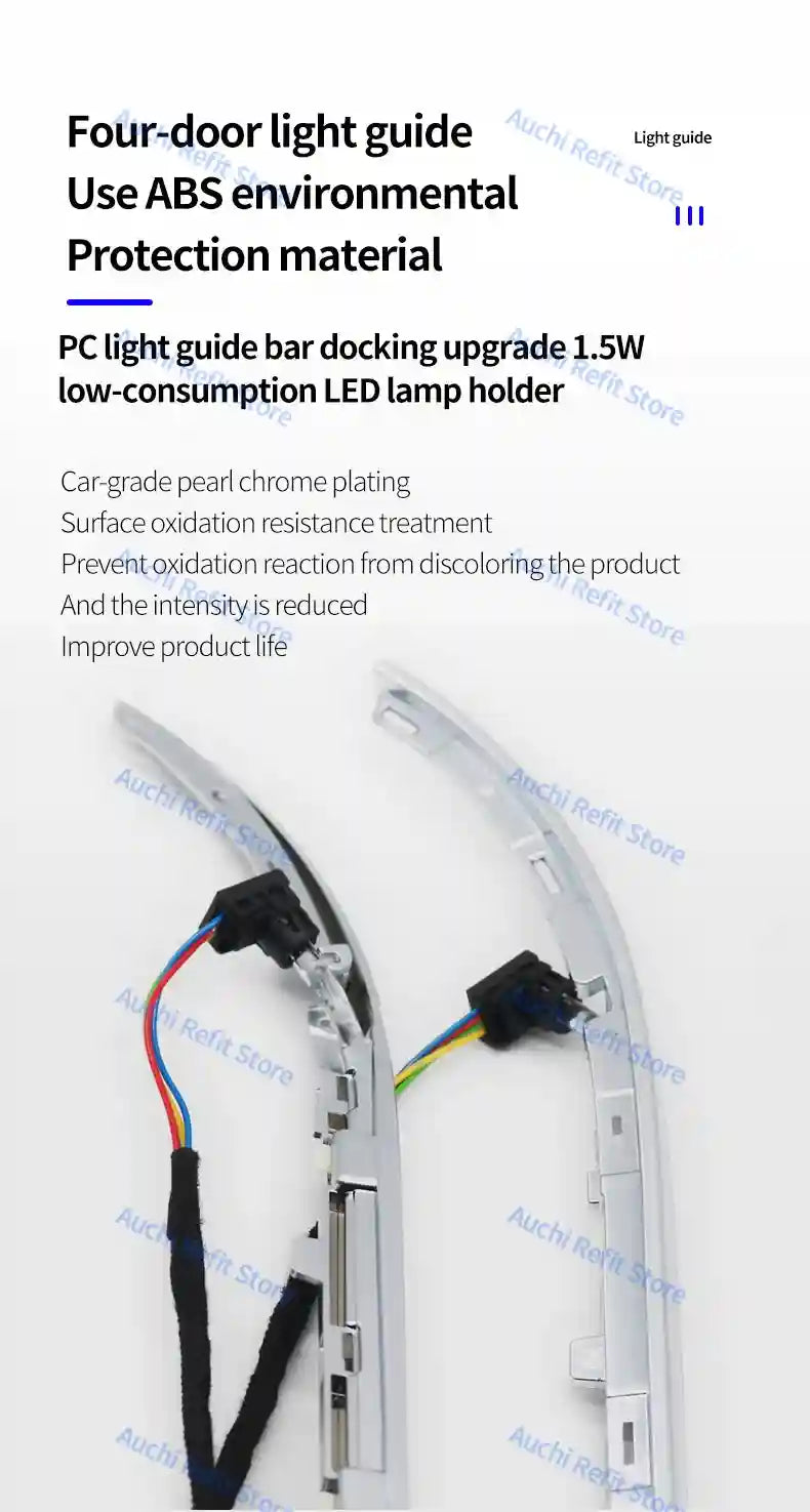 Mercedes-Benz W205 Ambient LED Vents - 64-Color Lighting Kit Tidesmit