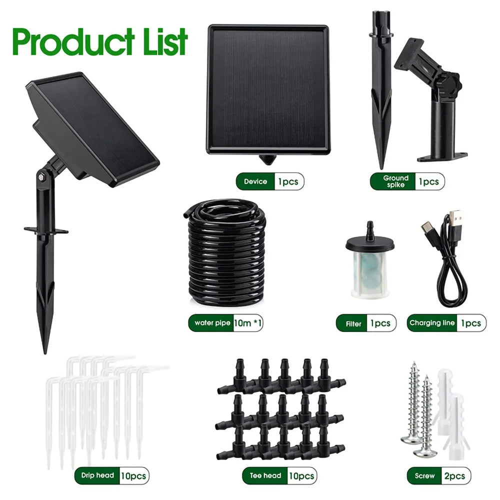 Solar Irrigation System Intelligent Water Pump Intelligent Automatic Drip Irrigation Garden House Potted Plants Balcony Planting
