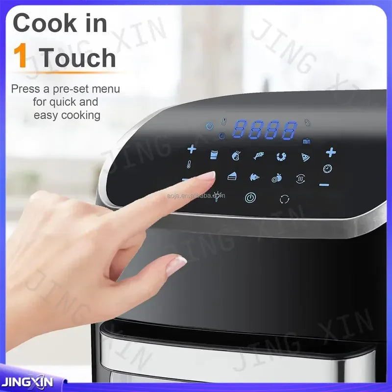 custom for 12L 14L 18L 20L Air Fryer Oven Digital Electric Deep Fryer Household Kitchen Appliance Large Capacity Oil Free